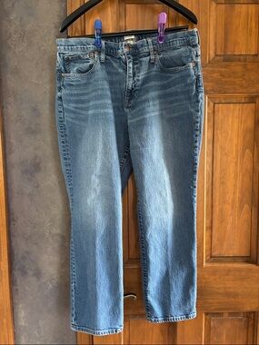 J. Crew Straight-Leg Jeans in Medium Blue Wash